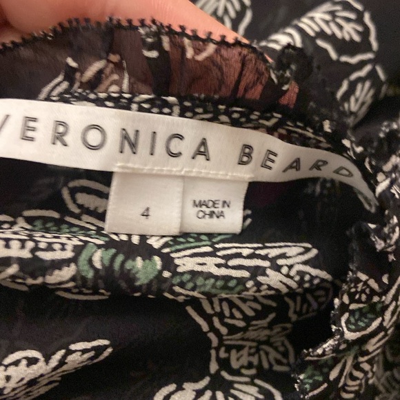Veronica Beard 100% Silk Natuka Floral Blouse Top Sz 4 - Picture 5 of 6